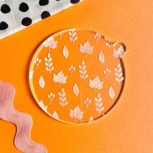 Leaves Cookie Embosser - Fondant Embosser Cookie Cutter-Cookie Stamp-Autumn Leaf Biscuit Embosser Stamp-Biscuit Pattern Decorating Tile-Leaf