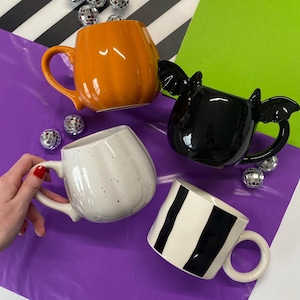 Halloween-mok - Pompoenmok - Pompoenbeker - Pompoencadeaus - Pompoenbeker - Halloween-bekers - Halloweendecor - Homewear Halloween - Oranje