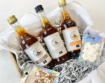 Coffee syrup - Coffee Hamper - Coffee Lover Gift - Vanilla Syrup - Irish Cream Syrup - Toffee Caramel Syrup -Halal - Father's Day Gift - Dad