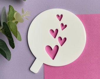 Herz Kaffee Schablone -Kaffee Cappuccino Schablone -Getränke Schablone - Geschenke für Barista - Neues Zuhause Geschenke - Kaffee Geschenke - Niedliche Kaffee Geschenke