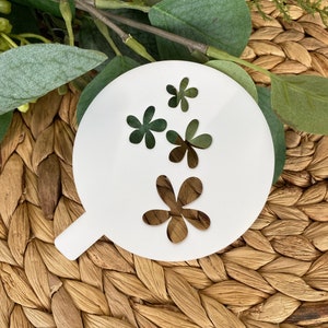 Flower Coffee Stencil -Coffee Cappuccino Stencil -Drinks Stencil - Baby Shower Gift- New Home Gifts - Coffee Gifts - Cute Coffee Gift