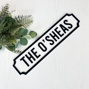 Letrero de pared - Letrero de acrílico de apellido personalizado - Letrero de hogar - Letrero de nombre de familia-Regalos de boda-Regalos para la pareja-Regalos de recién casados-Nuevo regalo de hogar