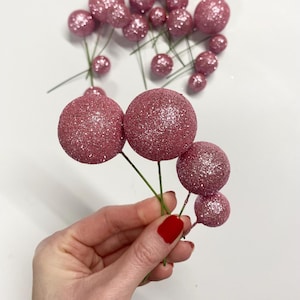 Pink Gold Cake Balls - Gold Cake Balls - Cake Decorations-Cake Spheres Decoration-Gold Cake Decorations-Gold Cake Spheres-Pink Disco Balls