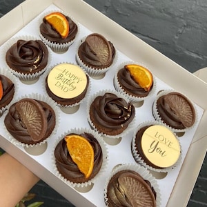 Papa Cupcake Toppers - Acryl Cupcake Toppers - Gold Cake Toppers - Herren Cupcake Toppers - Kuchen Dekor - Geburtstag Cake Toppers -Cupcake Discs