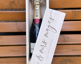 Engraved Wine Box - Wedding Gift Ideas - Gifts For The Couple - Anniversary Gifts-Wedding Gifts-Personalised Wine Box-Engraved Champagne Box