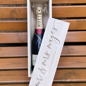 Engraved Wine Box - Wedding Gift Ideas - Gifts For The Couple - Anniversary Gifts-Wedding Gifts-Personalised Wine Box-Engraved Champagne Box