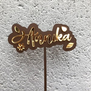 Autumn Themed Cake Topper - Cake Topper - Cake Toppers - Cake Supplies - Autumnal Cake - Cake Topper Shop - Double Layer Cake Topper