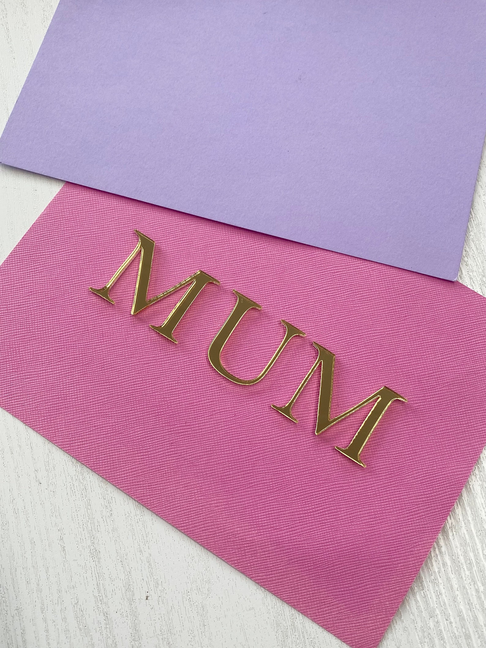 Mum Birthday Cake Topper - Birthday Cake Charm - Cake Decor - Mum Gold ...