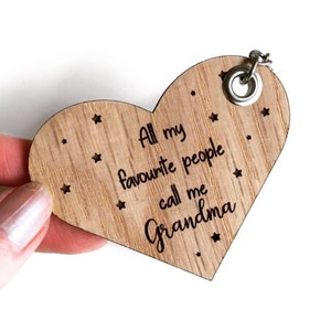 Grandma Keyring - Gift For Grandma Grandad -Personalised Gifts-Gift Ideas for Grandad-Custom Gifts-Grandad Grandma Keyrings-Mothers Day Gift