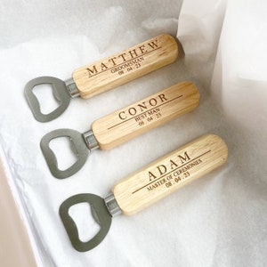 Best Man Gifts - Personalised Best Man  Bottle Opener - Groomsmen Usher Gifts-Engraved Wedding Gift-Father of the Bride-Wedding Day Keepsake