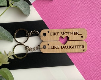 Regalos para mamá - Regalos para mamá y mejor amiga - Regalos para mamá - Regalos para ella - Regalos para mamá e hija - Ideas de regalos para mamá - Llavero de madera
