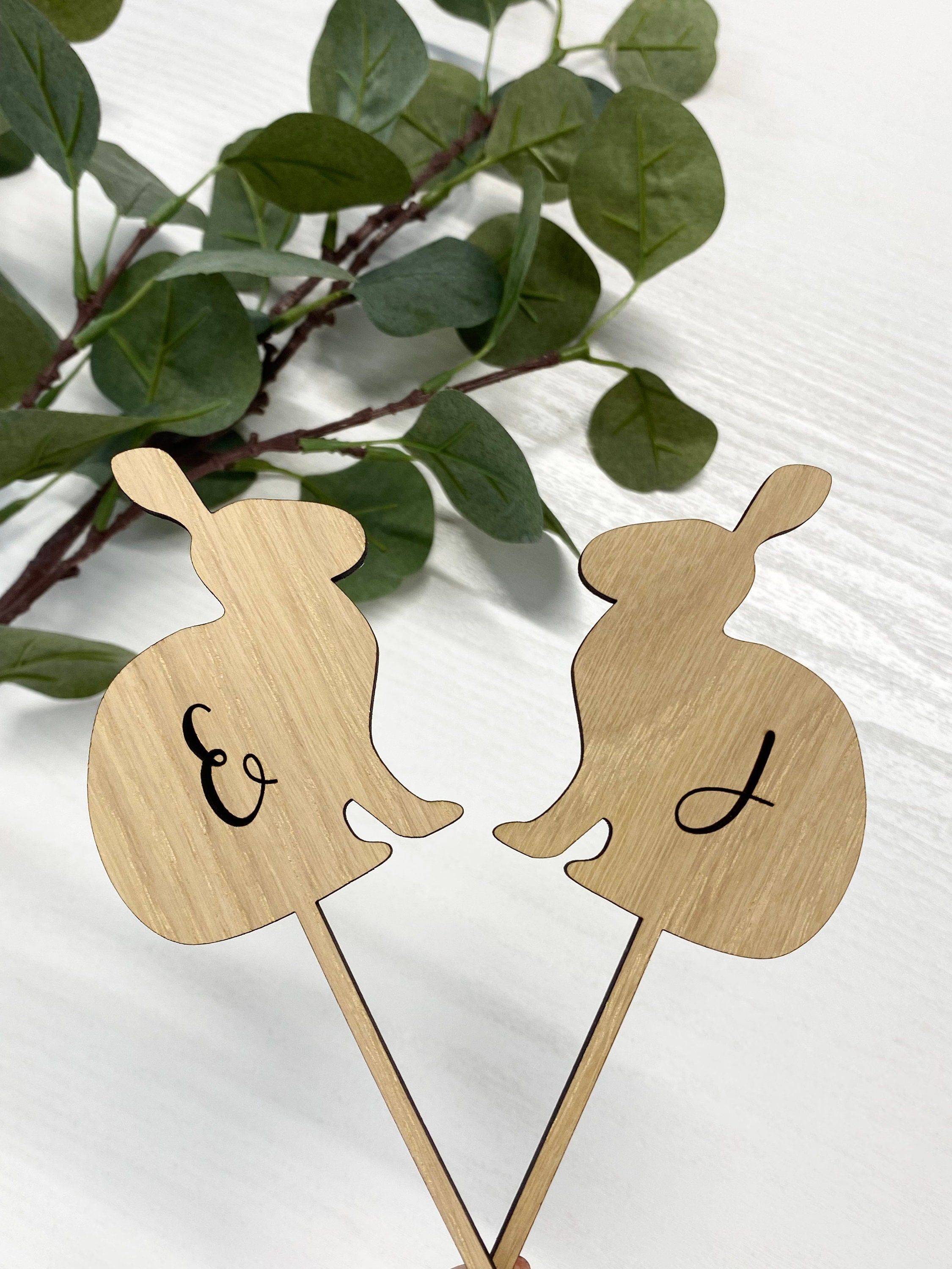 Wedding Toppers Rabbit Bunny Rabbit Wedding Cake Topper - Wedding Cake Topper - Cake ...