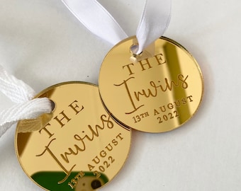 Geschenkanhänger zur Hochzeit - Geschenkverpackung - Luxus Geschenkanhänger - Acryl Geschenkanhänger - Personalisierte Geschenkanhänger - Geschenkverpackung Hochzeit - Paar Geschenke