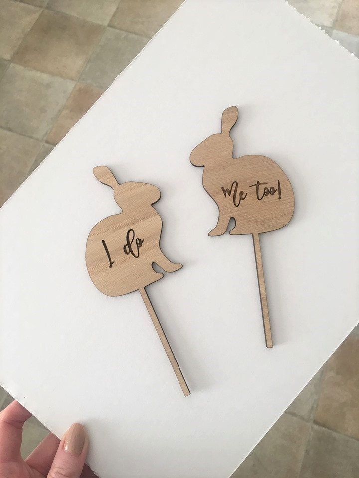 Wedding Toppers Rabbit Bunny Rabbit Wedding Cake Topper - Wedding Cake Topper - Cake ...