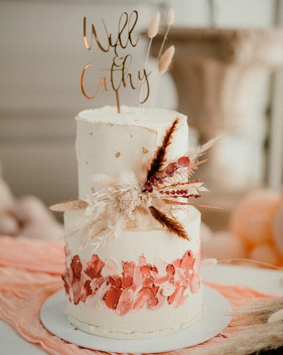 Topper gâteau personnalisé Ecriture contemporain - Planète Gateau
