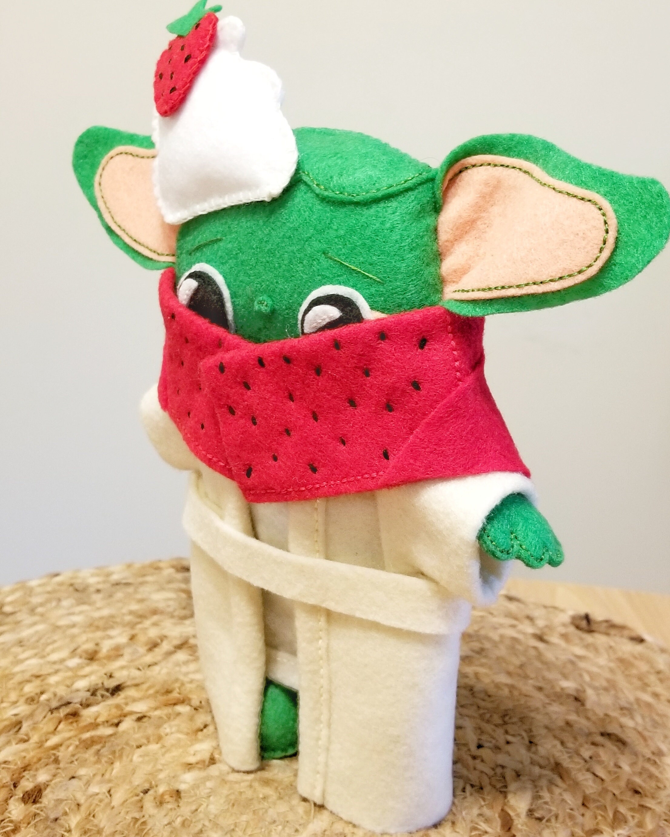 Baby Yoda Plush strawberry Shortcake Etsy
