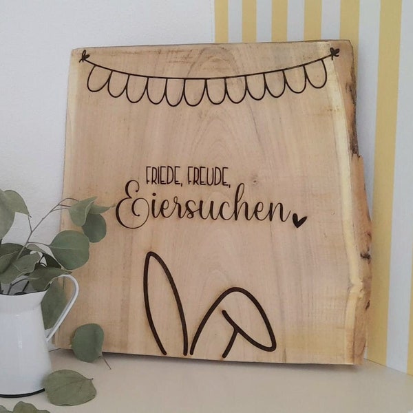 Schild aus Holz, Osterdeko und Ganzjahresdeko in einem! Genieße die kleinen Dinge