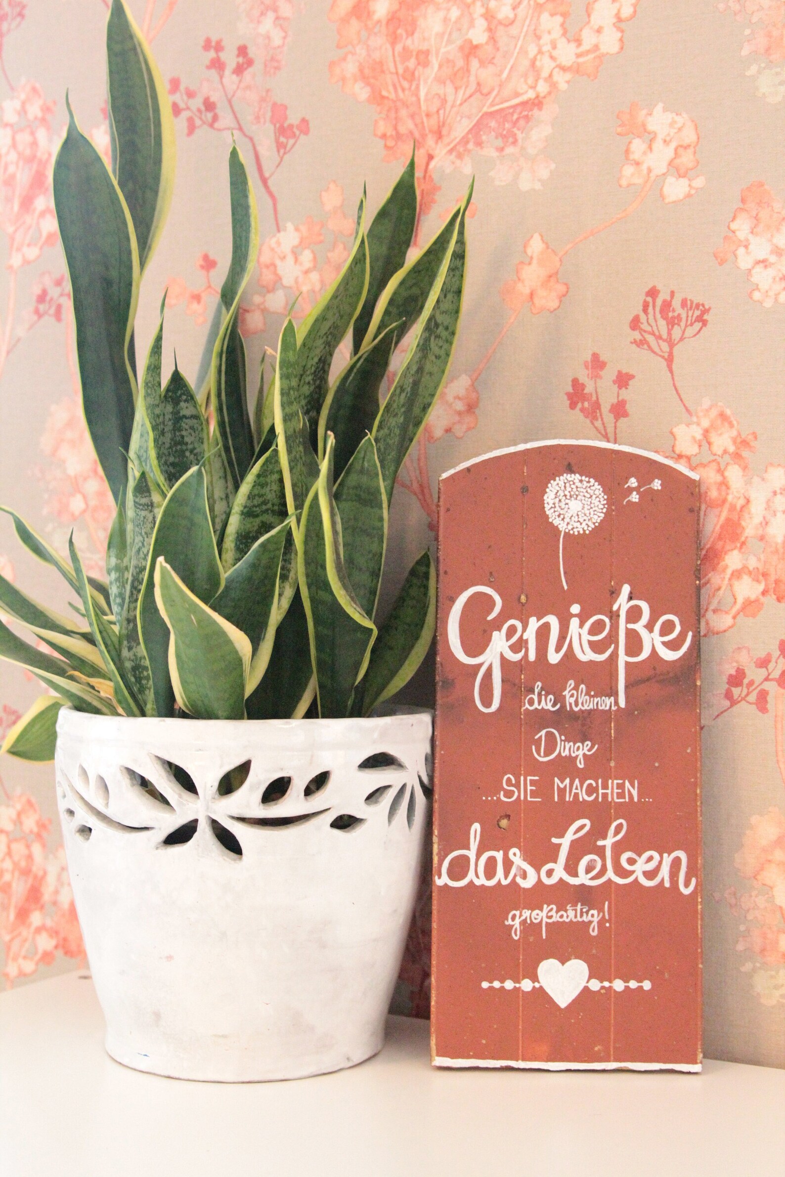 Dachziegel Schiefer Schild Genieße die kleinen Dinge - Etsy.de