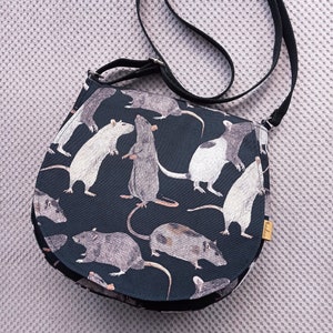 Rat Bag, Rat Design, Pet Rat, Zipper Bag, Rat Owner Gift, Rat Lover Gift