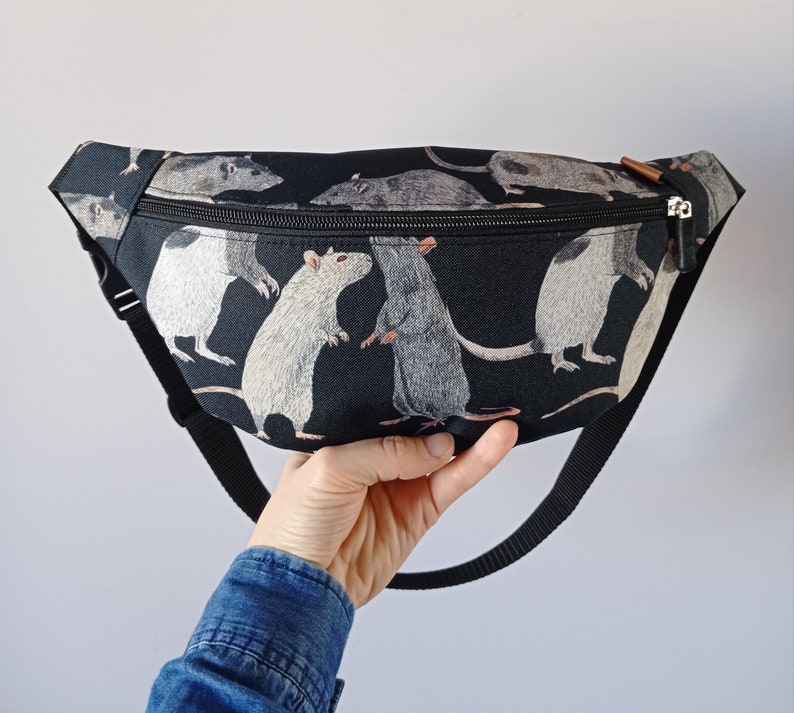 Rat Bum Bag Rat Waist Bag Rat Belly Bag Rat Belt Bag Rat Etsy