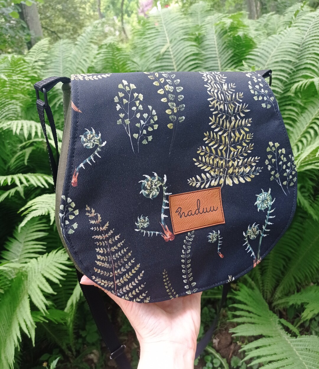 Ferns Bag Ferns Design Zipper Bag Ferns Pattern Ferns Etsy