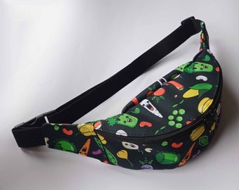 Vegetables Bum Bag, Vegetables Waist Bag, Vegetables Belly Bag, Vegetables Belt Bag, Vegetables Fanny Pack, Vegetables Design