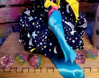 Shooting stars dice bag with POCKETS