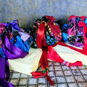 Patchwork Dice bag With POCKETS.