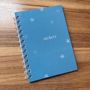 Star Sticker Album Reusable, 5x7 Reusable Sticker Book (80 Pages), Sticker Storage, Sticker Album, Reusable Sticker Album, Planner