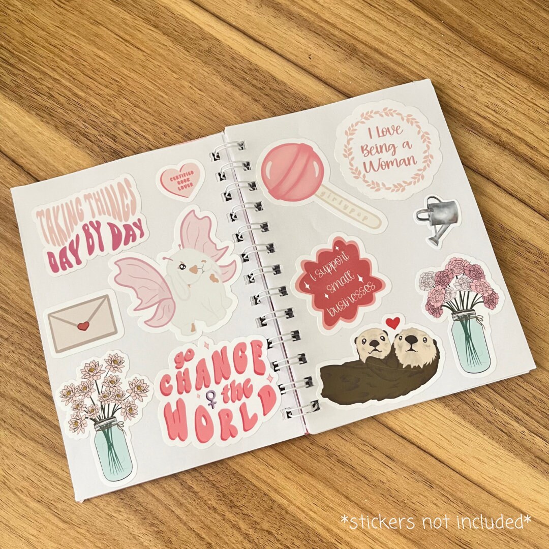 Floral Reusable Sticker Album: 5x7 Sticker Book (80 Pages) - Etsy