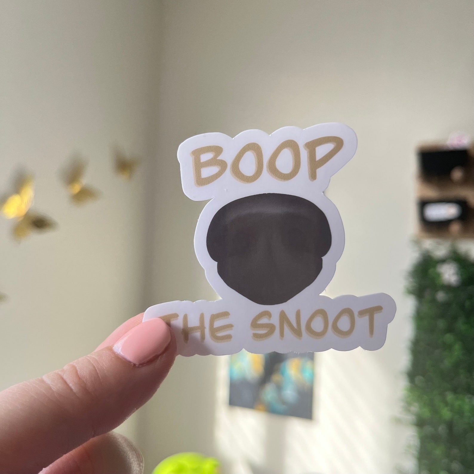 Boop the Snoot Sticker: Waterproof Vinyl Dog Decor - Etsy