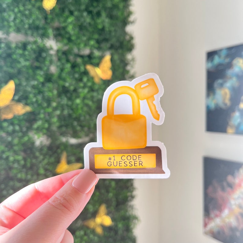 Escape Room Superlative Sticker, #1 Code Guesser, Escape Room ...
