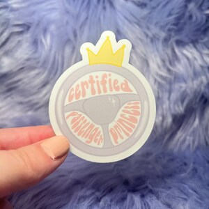 Passenger Princess Vinyl Sticker: Waterproof Car Accessory