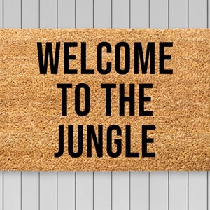 Welcom To The Jungle Doormat, Funny Doormat, New Home Decor, Housewarming Gift, Front Door Decor, Definition Door Mat, Porch Decor