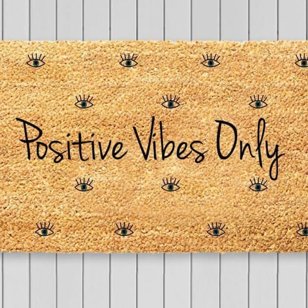 Good Vibes Only Door Mat Etsy