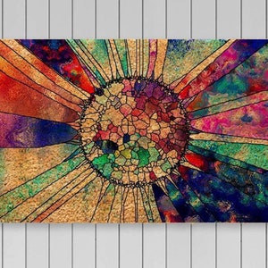 Colorfully  Doormat, ART Doormat,Welcome Rug,Housewarming Gift,Front Door Decor, Definition Door Mat, Porch Decor,Space Concept