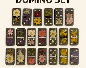 Handmade Resin Domino Set – 28 Pieces