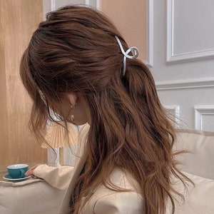 JanieLs Schmuck elegante Haarspange Haarschmuck Haarklammer elegante Haarspange Haarschmuck Gold Hai Haarklammer Geschenke für sie Bild 2
