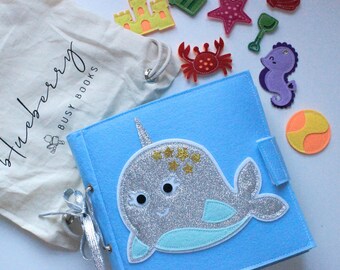 Under The Sea Quiet Book - Toddler Quiet Book - Toddler Busy Book - Sensory Book - Montessori Book - Felt Quiet Book - Activity Book