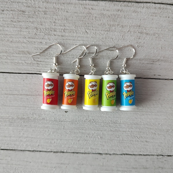 5 Pack Of Pringle Earrings | Mix And Match Earrings | Colorful Earrings | Mini Brands Earrings