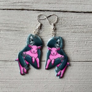 Sacrifice Earrings | Witchy Earrings | Pastel Goth Earrings