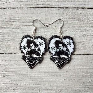 Edward Scissorhands Earrings | Tim Burton Inspired Earrings | Halloween Movie Earrings | Movie Earrings |