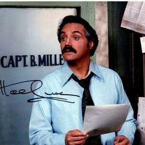 Hal linden signed barney miller photo w/ hologram coa