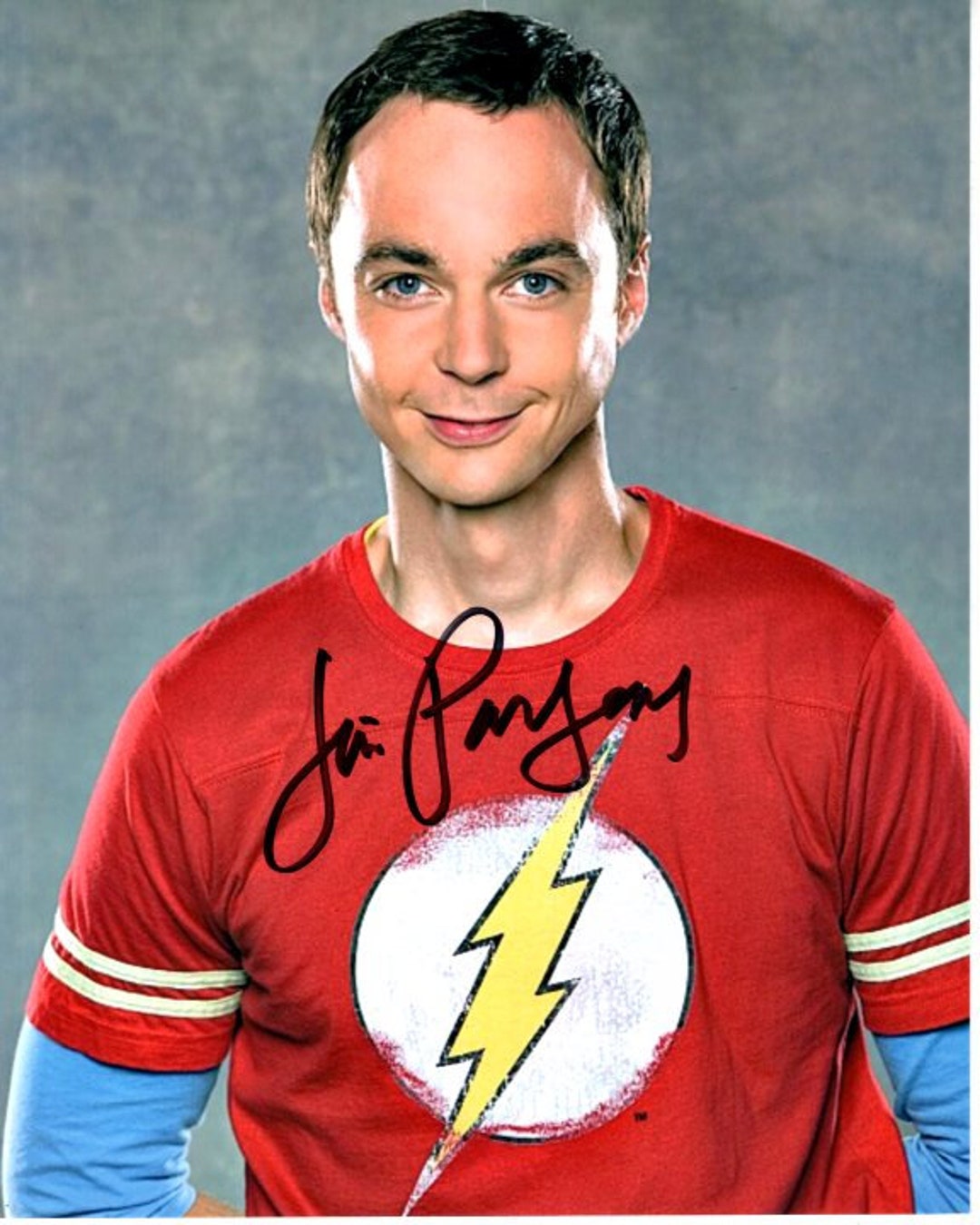 Photo Encadrée A4 Jim Parsons - The Big Bang Theory Sheldon Cooper - Autographe Imprimé Pour Les Fans De Séries TV - 13