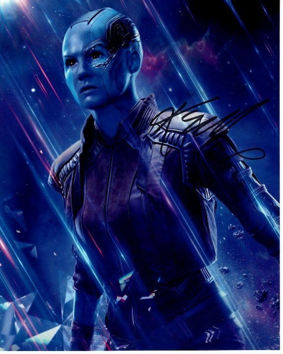 Karen Gillan Signed 8x10 Guardians of the Galaxy Nebula Photo W