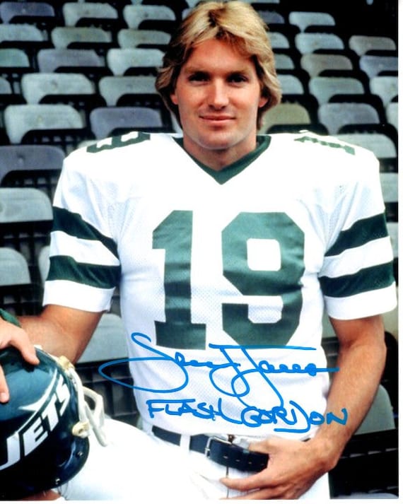 Sam J. Jones Signed 8x10 Flash Gordon NFL New York Jets Photo W