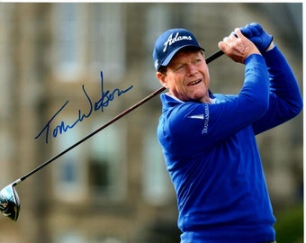 Tom Watson signed 8x10 pga golf photo w/ hologram coa