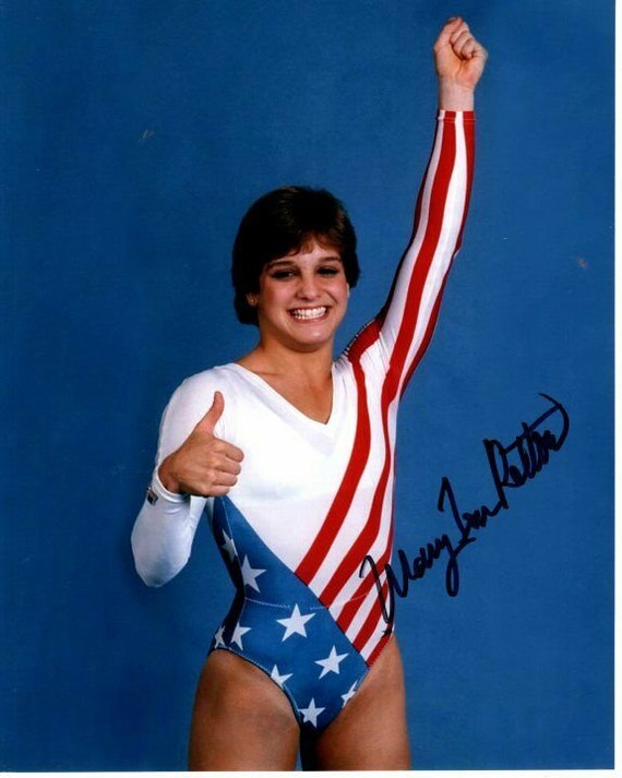 Mary Lou Retton Signed Olympic Gymnast Gymnastics Photo W Etsy