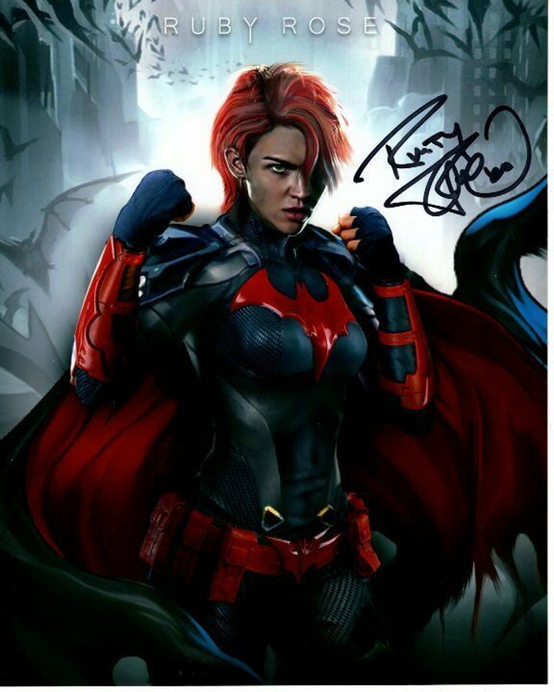 Ruby Rose Signed Batwoman Kate Kane Photo W/ Hologram