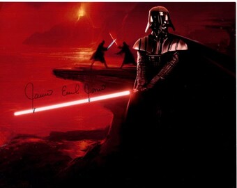 James Earl Jones signed 8x10 Star Wars Darth Vader photo w/ hologram coa